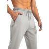 imageG Gradual Mens Sweatpants with Zipper Pockets Tapered Joggers for Men Athletic Pants for Workout Jogging RunningBright Grey