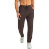 imageG Gradual Mens Sweatpants with Zipper Pockets Tapered Joggers for Men Athletic Pants for Workout Jogging RunningBrown