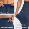 imageG Gradual Mens Sweatpants with Zipper Pockets Tapered Joggers for Men Athletic Pants for Workout Jogging RunningC Heathered Academy Blue