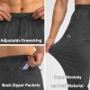 imageG Gradual Mens Sweatpants with Zipper Pockets Tapered Joggers for Men Athletic Pants for Workout Jogging RunningC Heathered Black
