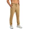 imageG Gradual Mens Sweatpants with Zipper Pockets Tapered Joggers for Men Athletic Pants for Workout Jogging RunningDark Khaki
