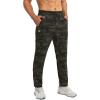 imageG Gradual Mens Sweatpants with Zipper Pockets Tapered Joggers for Men Athletic Pants for Workout Jogging RunningGreen Camo