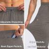 imageG Gradual Mens Sweatpants with Zipper Pockets Tapered Joggers for Men Athletic Pants for Workout Jogging RunningHeathered Brown Light