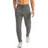imageG Gradual Mens Sweatpants with Zipper Pockets Tapered Joggers for Men Athletic Pants for Workout Jogging RunningHeathered Brown Light