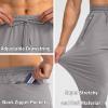 imageG Gradual Mens Sweatpants with Zipper Pockets Tapered Joggers for Men Athletic Pants for Workout Jogging RunningLight Grey