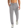 imageG Gradual Mens Sweatpants with Zipper Pockets Tapered Joggers for Men Athletic Pants for Workout Jogging RunningLight Grey