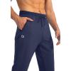 imageG Gradual Mens Sweatpants with Zipper Pockets Tapered Joggers for Men Athletic Pants for Workout Jogging RunningNavy