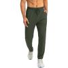 imageG Gradual Mens Sweatpants with Zipper Pockets Tapered Joggers for Men Athletic Pants for Workout Jogging RunningOlive Green