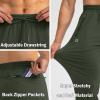 imageG Gradual Mens Sweatpants with Zipper Pockets Tapered Joggers for Men Athletic Pants for Workout Jogging RunningOlive Green