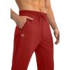 imageG Gradual Mens Sweatpants with Zipper Pockets Tapered Joggers for Men Athletic Pants for Workout Jogging RunningPower Red