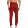 imageG Gradual Mens Sweatpants with Zipper Pockets Tapered Joggers for Men Athletic Pants for Workout Jogging RunningPower Red