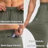 imageG Gradual Mens Sweatpants with Zipper Pockets Tapered Joggers for Men Athletic Pants for Workout Jogging RunningSage Green