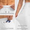 imageG Gradual Mens Sweatpants with Zipper Pockets Tapered Joggers for Men Athletic Pants for Workout Jogging RunningWhite