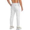 imageG Gradual Mens Sweatpants with Zipper Pockets Tapered Joggers for Men Athletic Pants for Workout Jogging RunningWhite