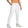 imageG Gradual Mens Sweatpants with Zipper Pockets Tapered Joggers for Men Athletic Pants for Workout Jogging RunningWhite