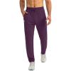 imageG Gradual Mens Sweatpants with Zipper Pockets Tapered Joggers for Men Athletic Pants for Workout Jogging RunningWine Red