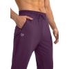 imageG Gradual Mens Sweatpants with Zipper Pockets Tapered Joggers for Men Athletic Pants for Workout Jogging RunningWine Red