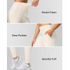 imageG Gradual Womens Joggers High Waisted Yoga Pants with Pockets Loose Leggings for Women Workout Athletic LoungeBeige