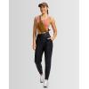 imageG Gradual Womens Joggers High Waisted Yoga Pants with Pockets Loose Leggings for Women Workout Athletic LoungeBlack Leopard