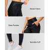 imageG Gradual Womens Joggers High Waisted Yoga Pants with Pockets Loose Leggings for Women Workout Athletic LoungeBlack Leopard