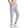 imageG Gradual Womens Joggers High Waisted Yoga Pants with Pockets Loose Leggings for Women Workout Athletic LoungeBright Grey