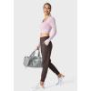 imageG Gradual Womens Joggers High Waisted Yoga Pants with Pockets Loose Leggings for Women Workout Athletic LoungeBrown