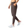 imageG Gradual Womens Joggers High Waisted Yoga Pants with Pockets Loose Leggings for Women Workout Athletic LoungeBrown