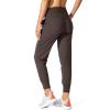 imageG Gradual Womens Joggers High Waisted Yoga Pants with Pockets Loose Leggings for Women Workout Athletic LoungeBrown