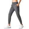 imageG Gradual Womens Joggers High Waisted Yoga Pants with Pockets Loose Leggings for Women Workout Athletic LoungeDark Grey
