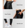 imageG Gradual Womens Joggers High Waisted Yoga Pants with Pockets Loose Leggings for Women Workout Athletic LoungeFaux Leather Coated