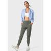 imageG Gradual Womens Joggers High Waisted Yoga Pants with Pockets Loose Leggings for Women Workout Athletic LoungeGrey Sage