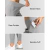 imageG Gradual Womens Joggers High Waisted Yoga Pants with Pockets Loose Leggings for Women Workout Athletic LoungeLight Grey