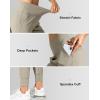 imageG Gradual Womens Joggers High Waisted Yoga Pants with Pockets Loose Leggings for Women Workout Athletic LoungeLight Khaki