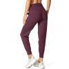 imageG Gradual Womens Joggers High Waisted Yoga Pants with Pockets Loose Leggings for Women Workout Athletic LoungeMaroon