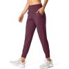 imageG Gradual Womens Joggers High Waisted Yoga Pants with Pockets Loose Leggings for Women Workout Athletic LoungeMaroon