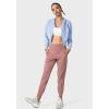 imageG Gradual Womens Joggers High Waisted Yoga Pants with Pockets Loose Leggings for Women Workout Athletic LoungeMauve Pink