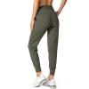 imageG Gradual Womens Joggers High Waisted Yoga Pants with Pockets Loose Leggings for Women Workout Athletic LoungeOlive Green