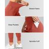 imageG Gradual Womens Joggers High Waisted Yoga Pants with Pockets Loose Leggings for Women Workout Athletic LoungeSavannah Red