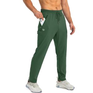 imageG Gradual Mens Sweatpants with Zipper Pockets Tapered Joggers for Men Athletic Pants for Workout Jogging RunningForest