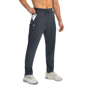 imageG Gradual Mens Sweatpants with Zipper Pockets Tapered Joggers for Men Athletic Pants for Workout Jogging RunningGrey