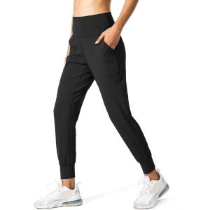 imageG Gradual Womens Joggers High Waisted Yoga Pants with Pockets Loose Leggings for Women Workout Athletic LoungeBlack