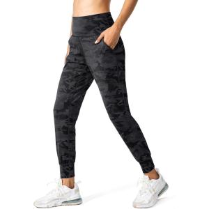 imageG Gradual Womens Joggers High Waisted Yoga Pants with Pockets Loose Leggings for Women Workout Athletic LoungeBlack Camo