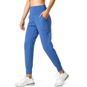 imageG Gradual Womens Joggers High Waisted Yoga Pants with Pockets Loose Leggings for Women Workout Athletic LoungeBlue