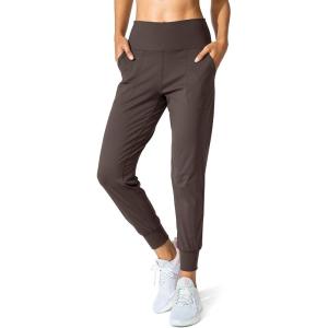 imageG Gradual Womens Joggers High Waisted Yoga Pants with Pockets Loose Leggings for Women Workout Athletic LoungeBrown