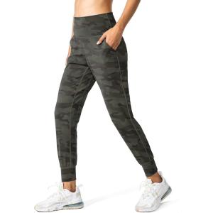 imageG Gradual Womens Joggers High Waisted Yoga Pants with Pockets Loose Leggings for Women Workout Athletic LoungeGreen Camo