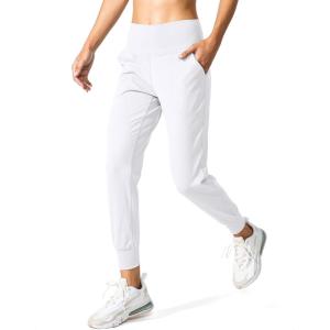 imageG Gradual Womens Joggers High Waisted Yoga Pants with Pockets Loose Leggings for Women Workout Athletic LoungeWhite
