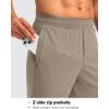 imageG Gradual 30quot32quot34quot Inseam Tall Mens Sweatpants with Zipper Pockets Stretch Golf Workout Pants for Men Casual AthleticCliff Ash