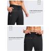 imageG Gradual Mens 30quot32quot34quot36quot Inseam Tall Sweatpants with Zipper Pockets Stretch Long Joggers Athletic Workout Pants MenBlack