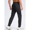 imageG Gradual Mens 30quot32quot34quot36quot Inseam Tall Sweatpants with Zipper Pockets Stretch Long Joggers Athletic Workout Pants MenBlack