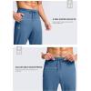 imageG Gradual Mens 30quot32quot34quot36quot Inseam Tall Sweatpants with Zipper Pockets Stretch Long Joggers Athletic Workout Pants MenSlate Blue